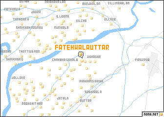 map of Fatehwāla Uttār