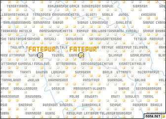 map of Fatepur