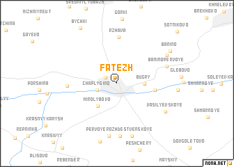 map of Fatezh