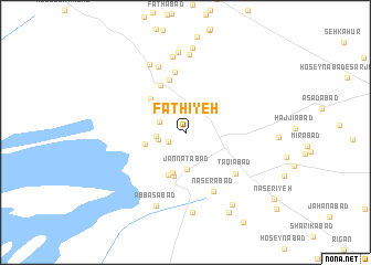 map of Fatḩīyeh