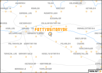 map of Fattyasitanyák