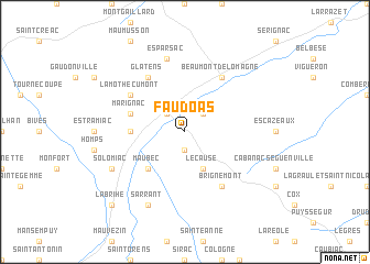 map of Faudoas