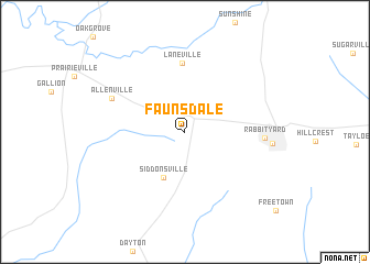 map of Faunsdale