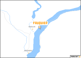 map of Fauquier