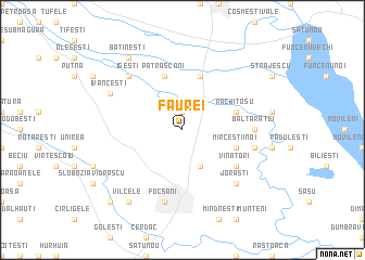 map of Făurei