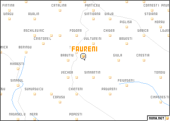 map of Făureni