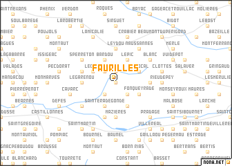 map of Faurilles