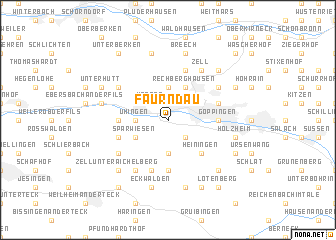 map of Faurndau