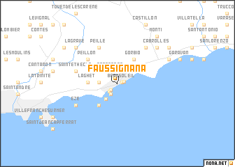 map of Faussignana