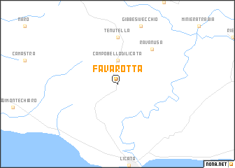 map of Favarotta