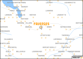 map of Faverges