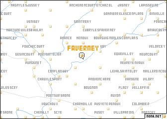 map of Faverney