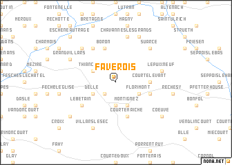 map of Faverois