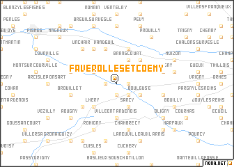 map of Faverolles-et-Coëmy