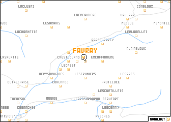 map of Favray