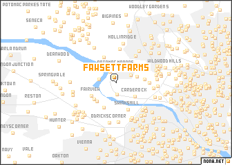 map of Fawsett Farms