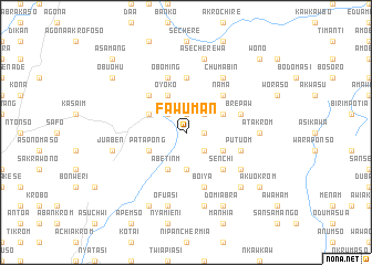 map of Fawuman