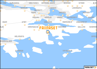 map of Faxnäset