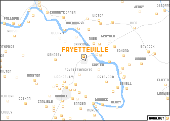 map of Fayetteville