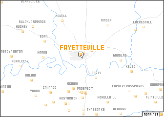 map of Fayetteville