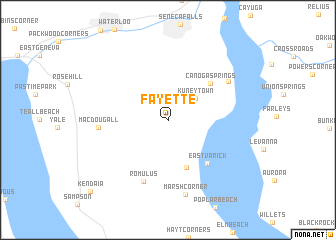 map of Fayette