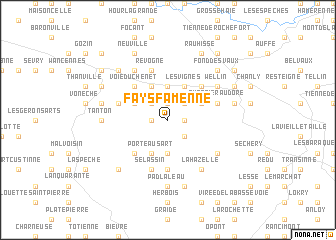 map of Fays-Famenne