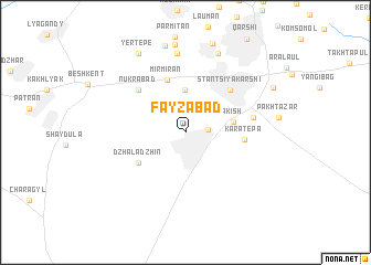 map of Fayzabad