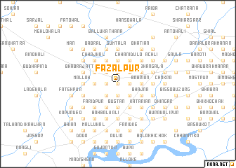 map of Fazalpur