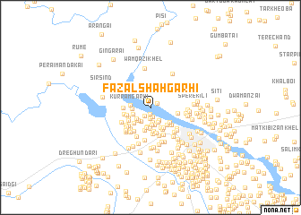 map of Fazal Shāh Garhi
