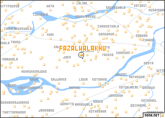 map of Fazalwāla Khu