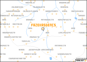 map of Fazekasdencs