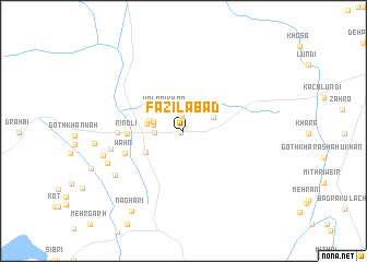 map of Fazilābād