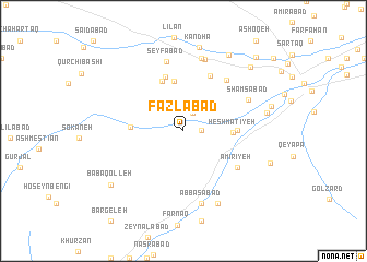 map of Fazlābād