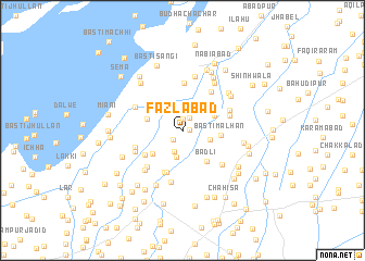 map of Fazlābād
