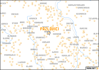 map of Fazlovići