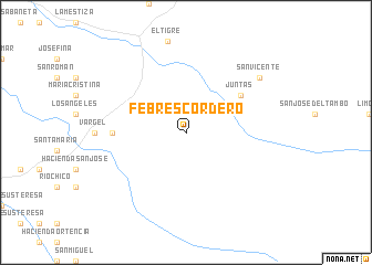 map of Febres Cordero