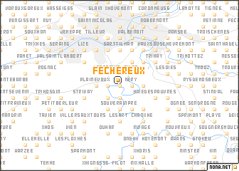 map of Fechereux