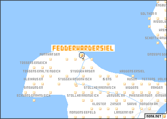 map of Fedderwardersiel