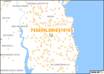 map of Federal Oak Estates