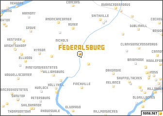 map of Federalsburg