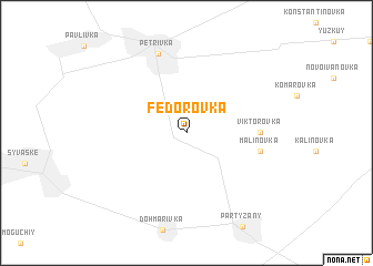 map of Fëdorovka