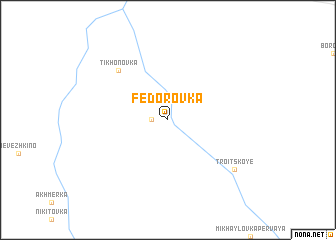 map of Fëdorovka