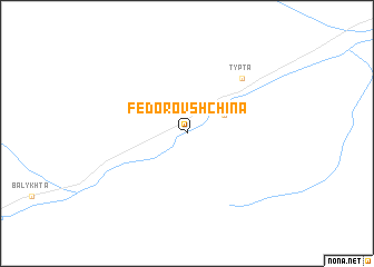 map of Fëdorovshchina