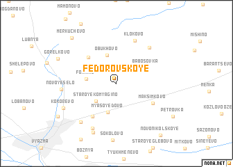 map of Fëdorovskoye