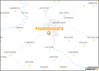 map of Fëdorovskoye