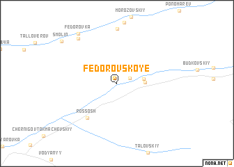 map of Fëdorovskoye