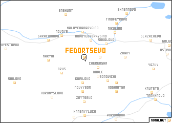 map of Fëdortsevo