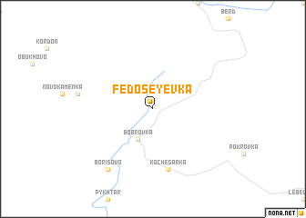 map of Fedoseyevka