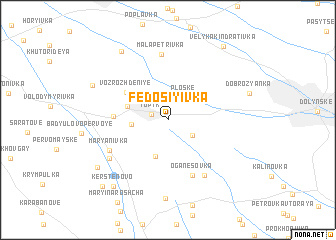 map of Fedosiyivka