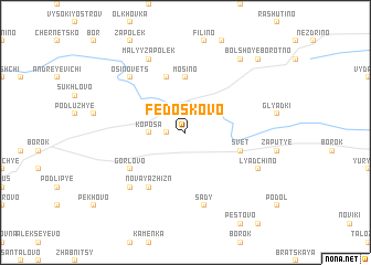 map of Fedoskovo